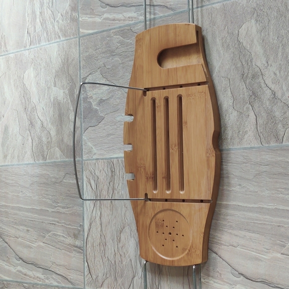 Bath Bath Shelf Perfect For Reading Your Tablet While Soaking In The